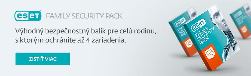 produktový banner ESET Family Security Pack