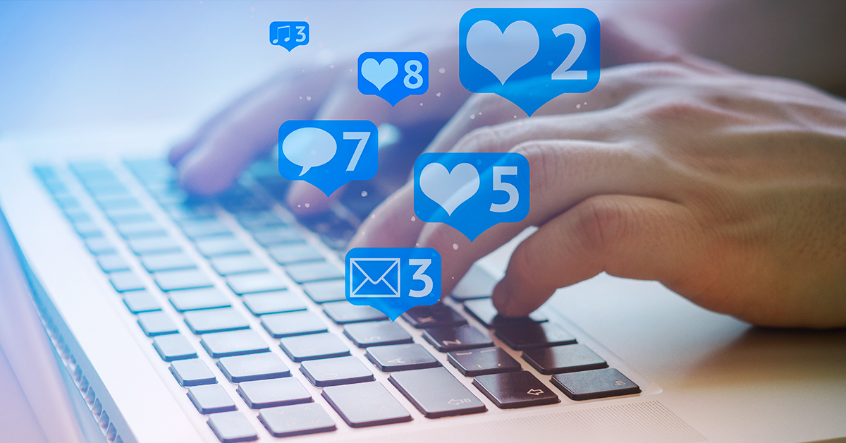 socialne siete na pracovisku ilustracny obrazok