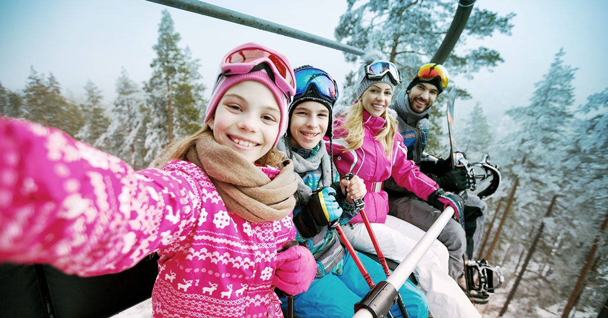 Lyžovačka a digitálna bezpečnosť ilustračný obrázok ESET