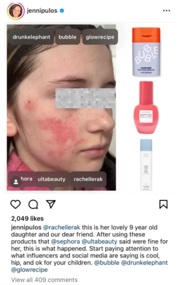 Sephora kids ukážka instagram ESET