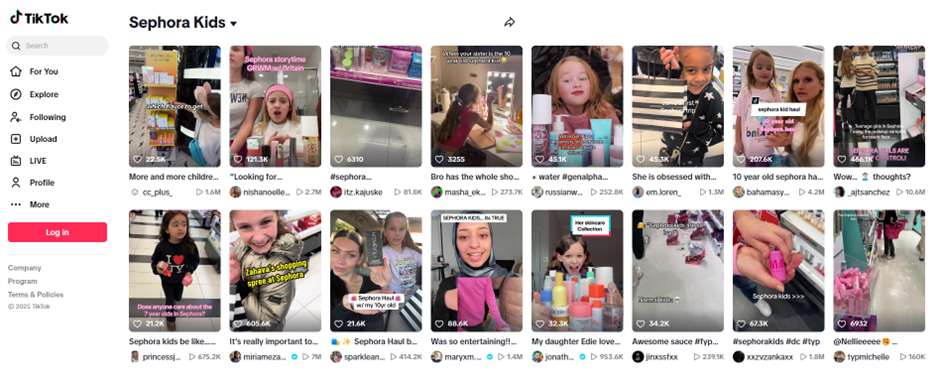 Sephora kids ukážka screenshot ESET