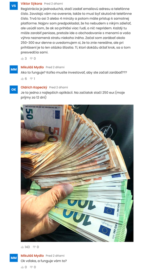 ESET Trading ukážka falošného článku 3